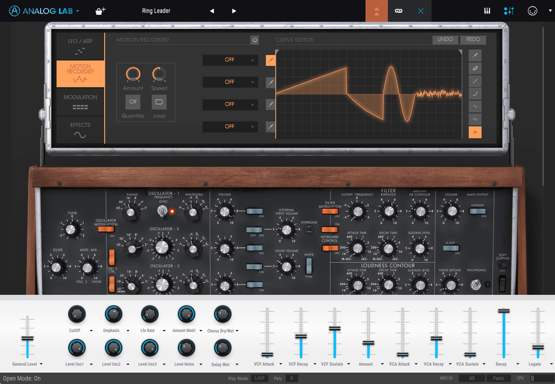 al3 edit preset instrument view