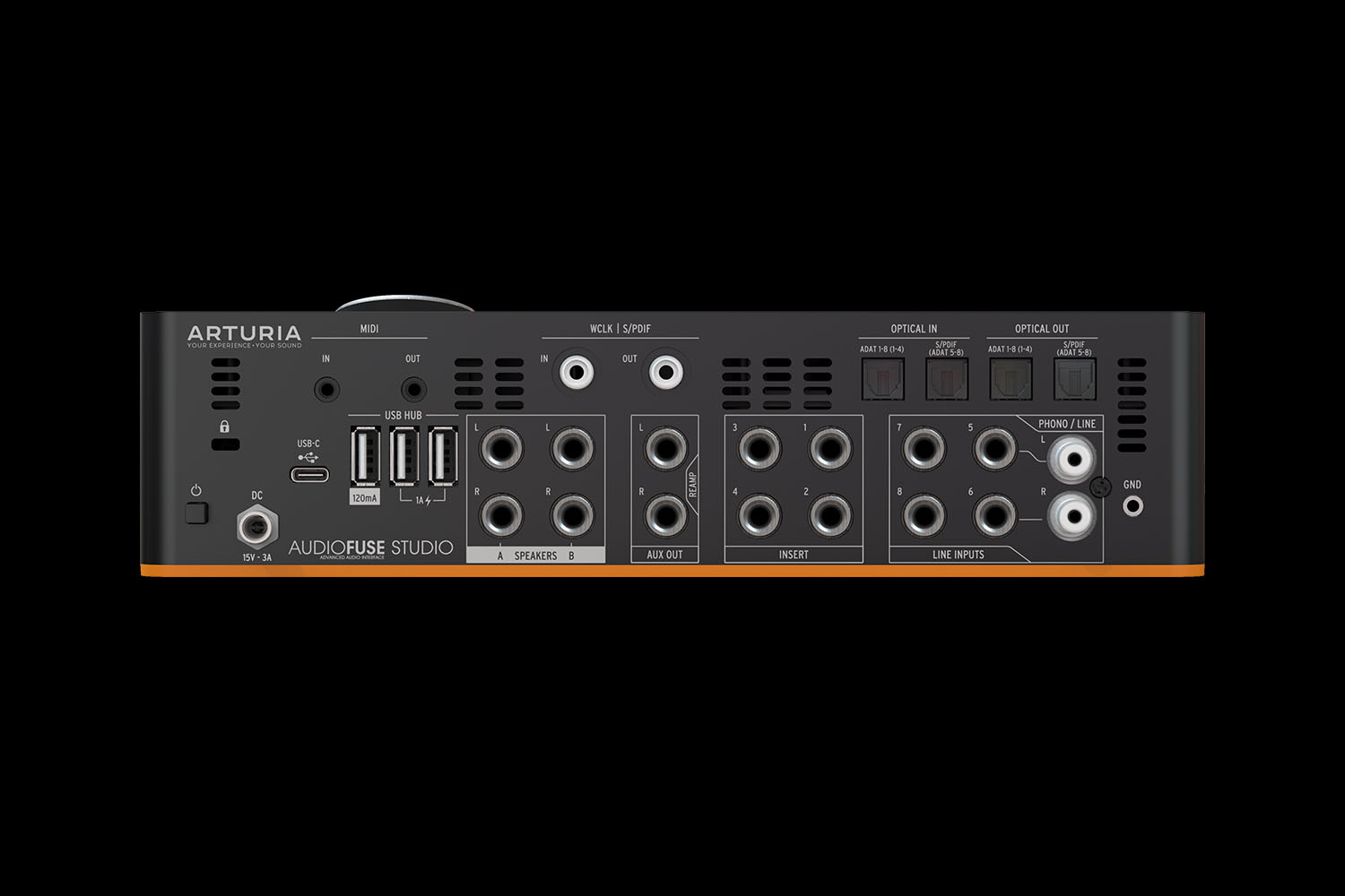 Arturia AudioFuse Studio guitarra interface de áudio USB placa de som de  gravação